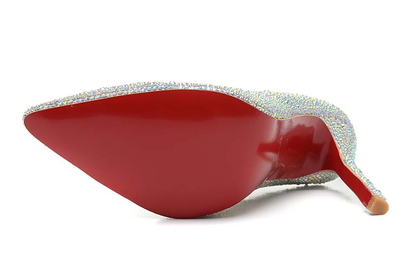 christian louboutin 10cm diamants souligne chaussures chaussures de mariage (2)